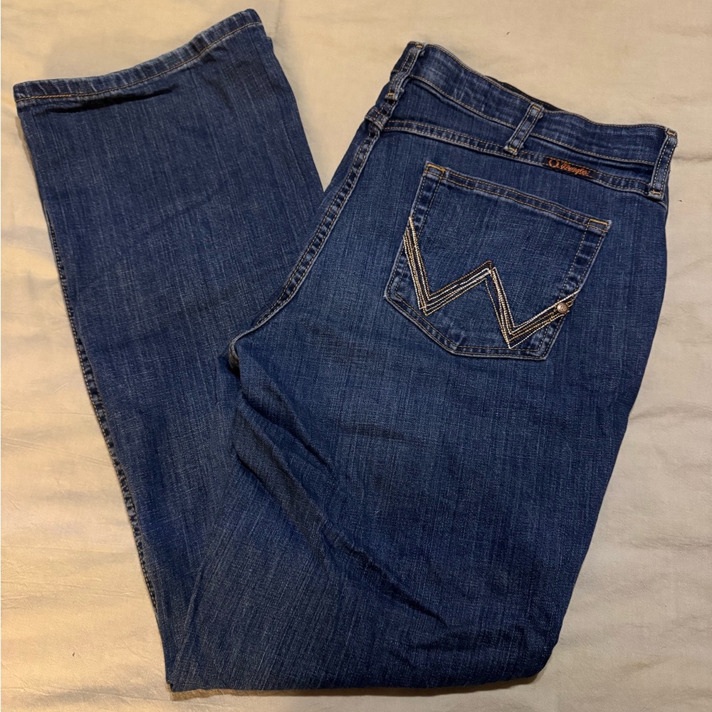 Wrangler Q-baby Boot Cut Jeans - Blue